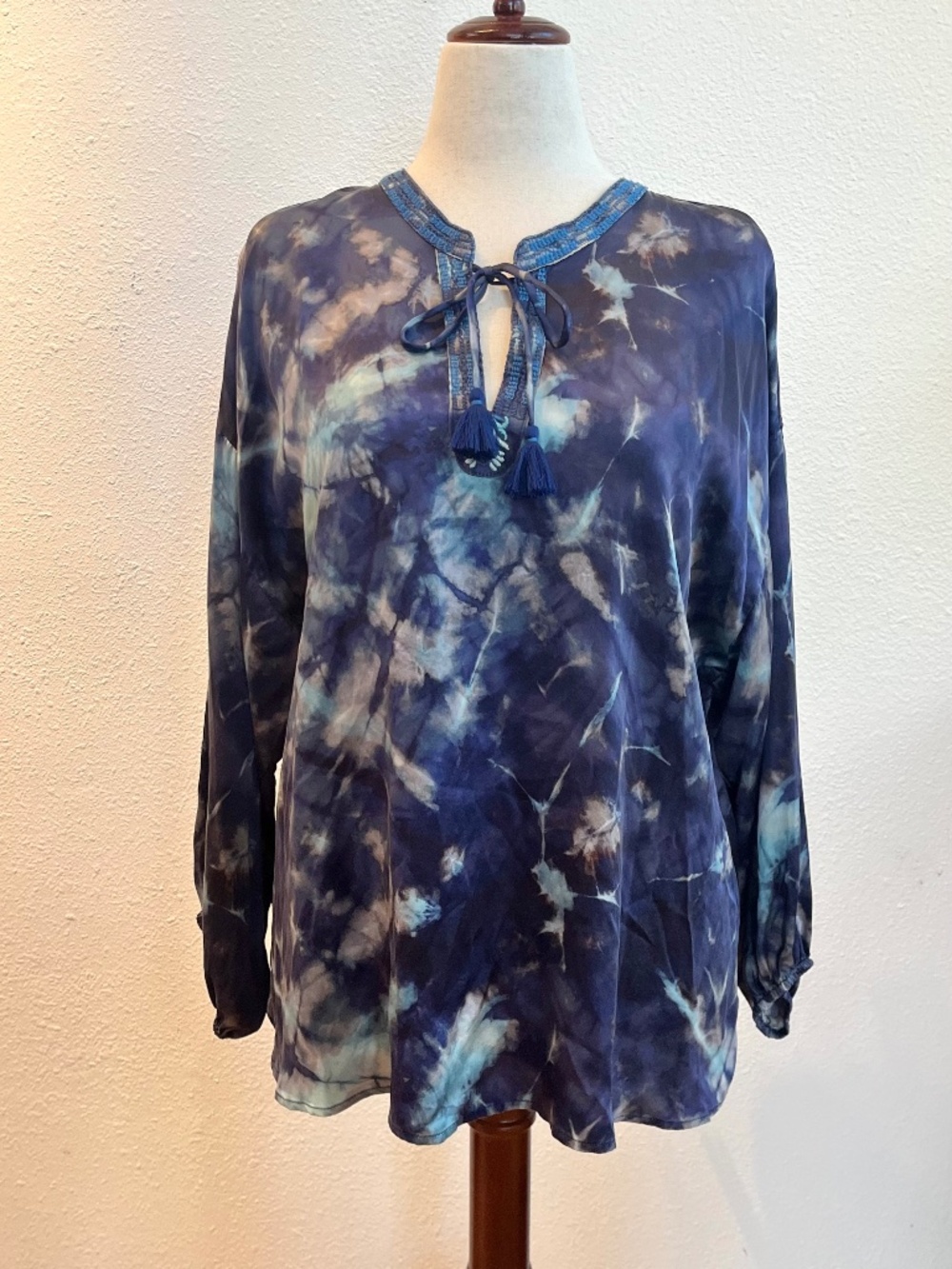 Johnny Was Women's Moonlight Tie-Dye Blouse - Size XL - NWT